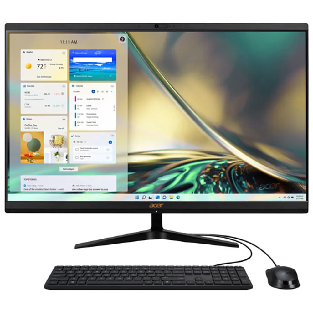 Acer 27" All-In-One PC (Intel Core i5-1235U /512GB SSD/16GB RAM/Windows 11) - English
