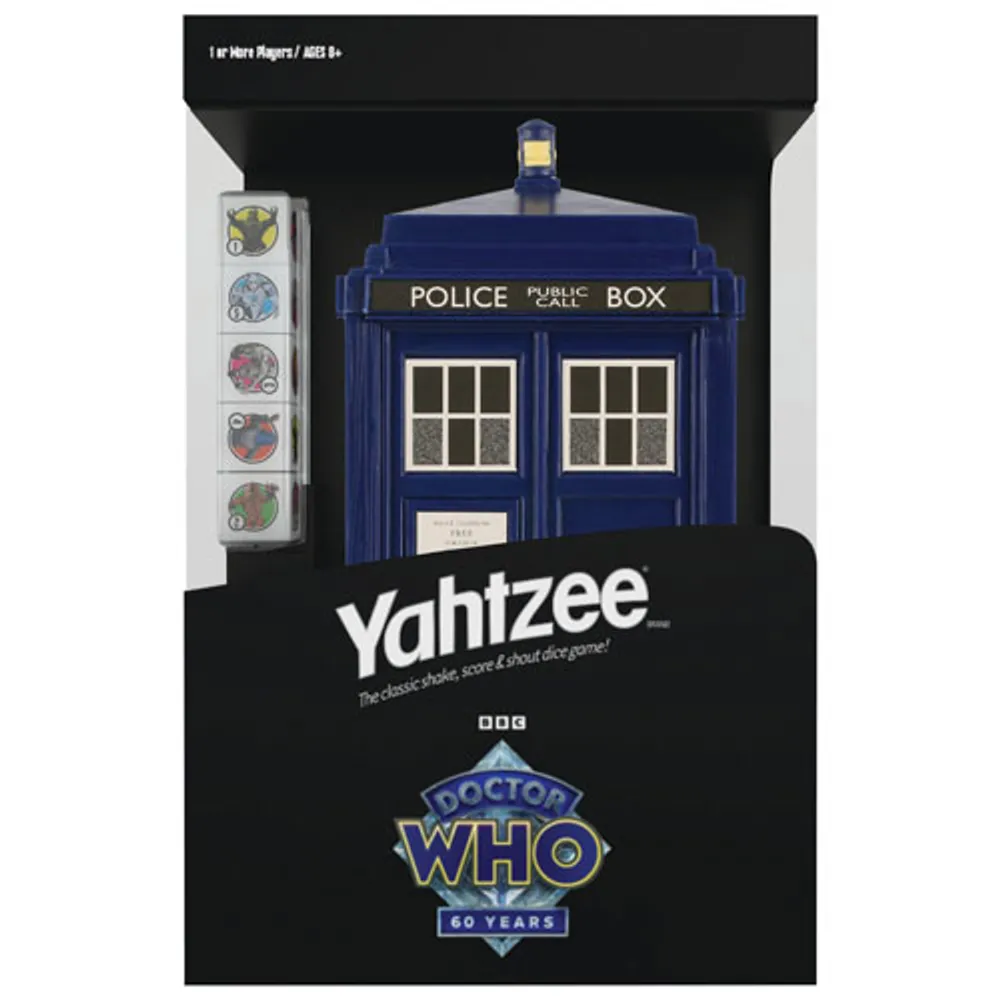 YAHTZEE: Doctor Who TARDIS 60th Anniversary Board Game - English