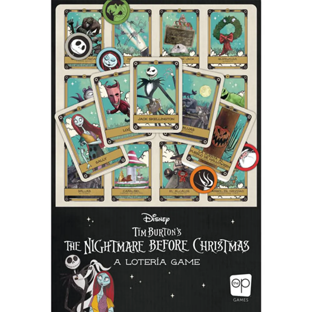Disney Tim Burton’s The Nightmare Before Christmas: A Loteria Board Game - English
