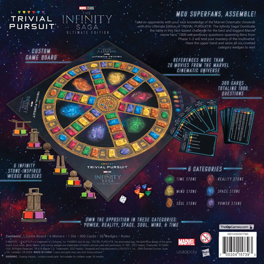 TRIVIAL PURSUIT: Marvel Cinematic Universe Ultimate Edition Board Game - English