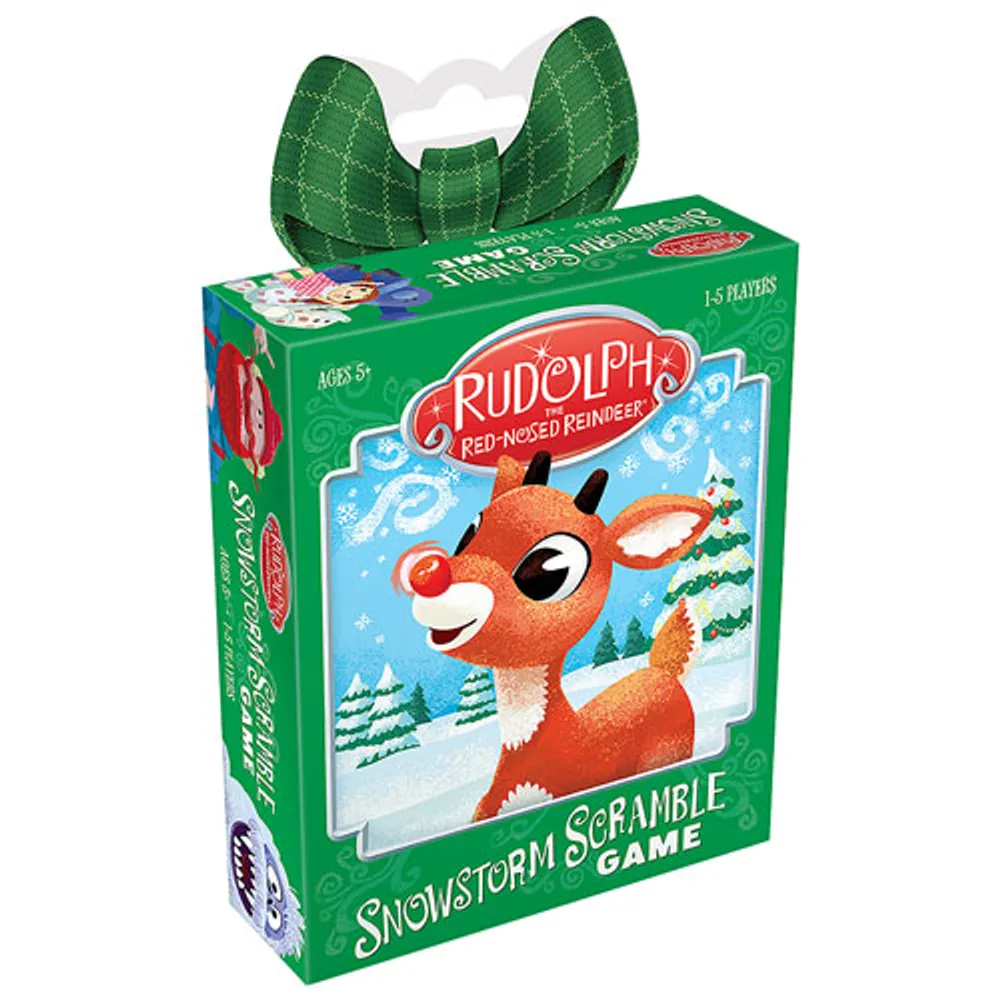 Rudolph The Red-Nosed Reindeer: Snowstorm Scramble Card Game - English