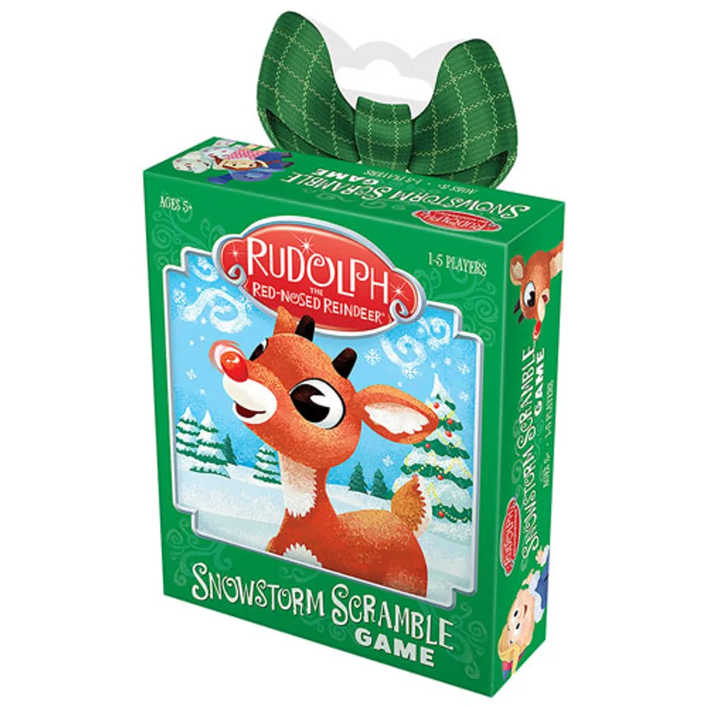 Rudolph The Red-Nosed Reindeer: Snowstorm Scramble Card Game - English