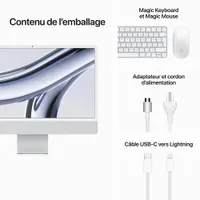 Apple iMac 24" (Fall 2023) - Silver (Apple M3 Chip / -Core GPU / 256GB SSD / 8GB RAM