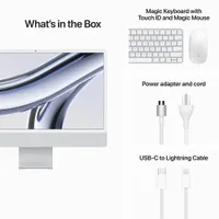 Apple iMac 24" (Fall 2023) - Silver (Apple M3 Chip / 10-Core GPU / 512GB SSD / 8GB RAM) - French