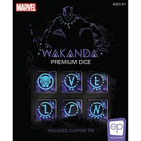 Ensemble de dés de qualité supérieure Black Panther de Marvel