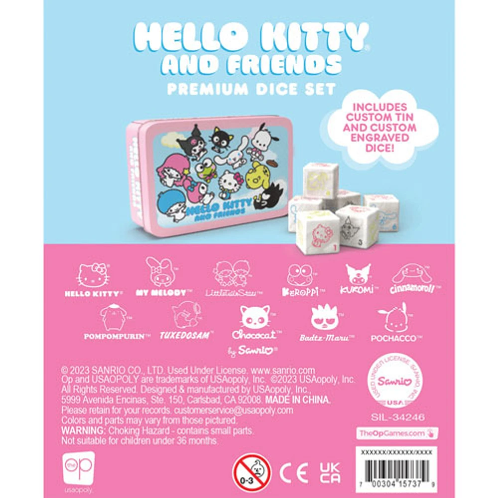 Ensemble de dés de qualité supérieure Hello Kitty and Friends