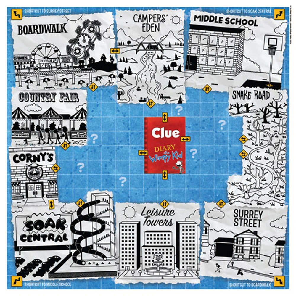 Clue: Diary of a Wimpy Kid Board Game - English