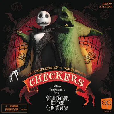 Checkers: Disney Tim Burton's The Nightmare Before Christmas Board Game