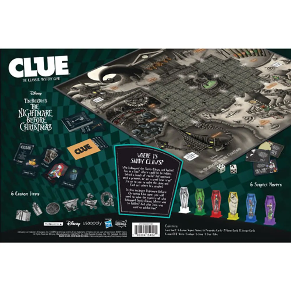 Clue: Disney Tim Burton’s The Nightmare Before Christmas Board Game - English