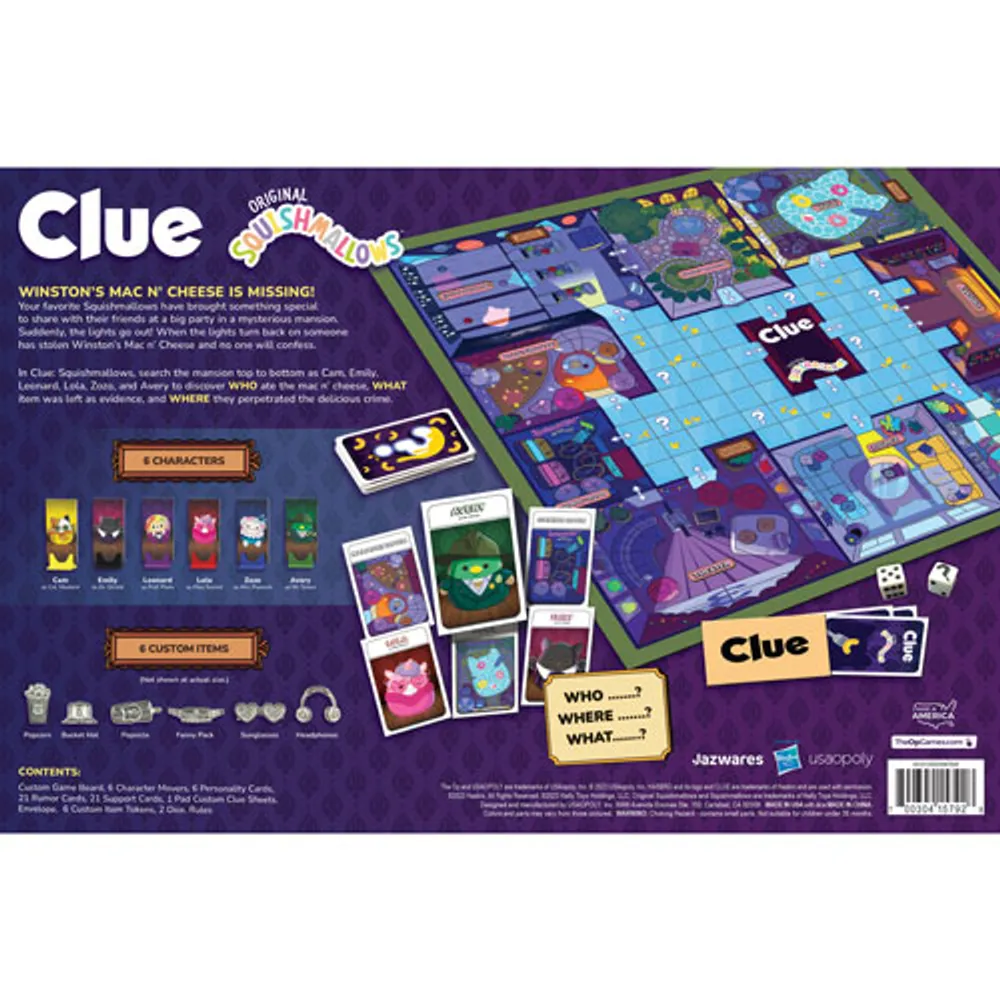 Clue: Squishmallows Board Game - English