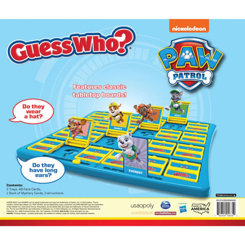 Guess Who? Jeu de société PAW Patrol - Anglais