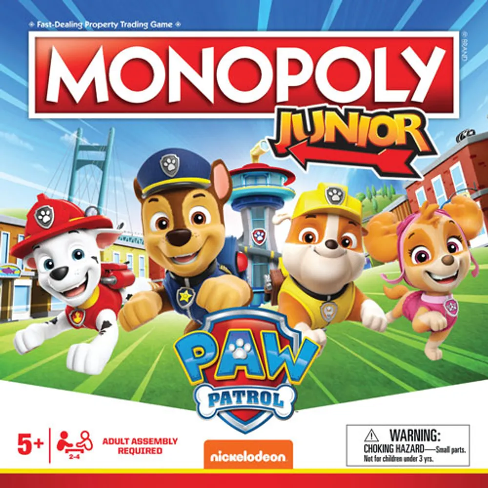 Monopoly Junior: PAW Patrol Board Game - English