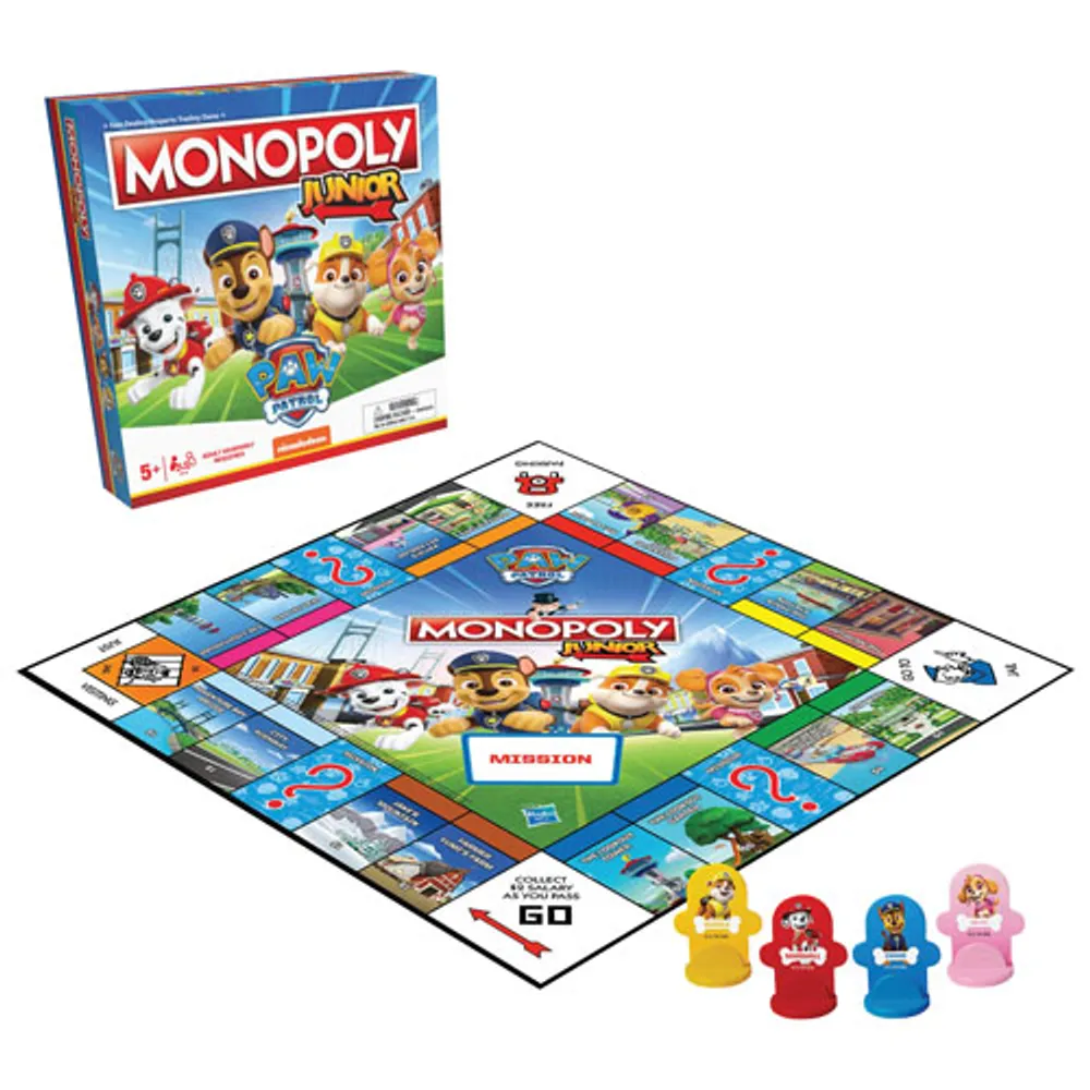 Monopoly Junior: PAW Patrol Board Game - English