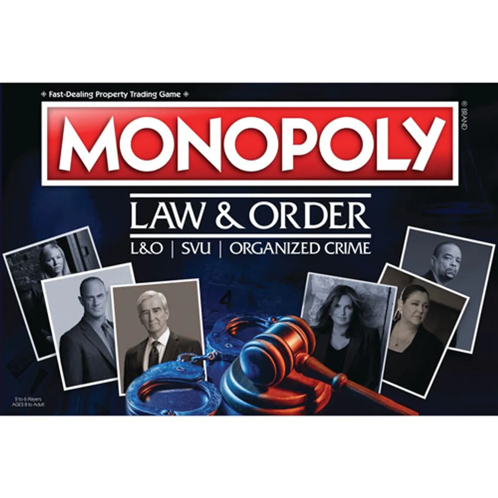 Monopoly: Law & Order Board Game - English