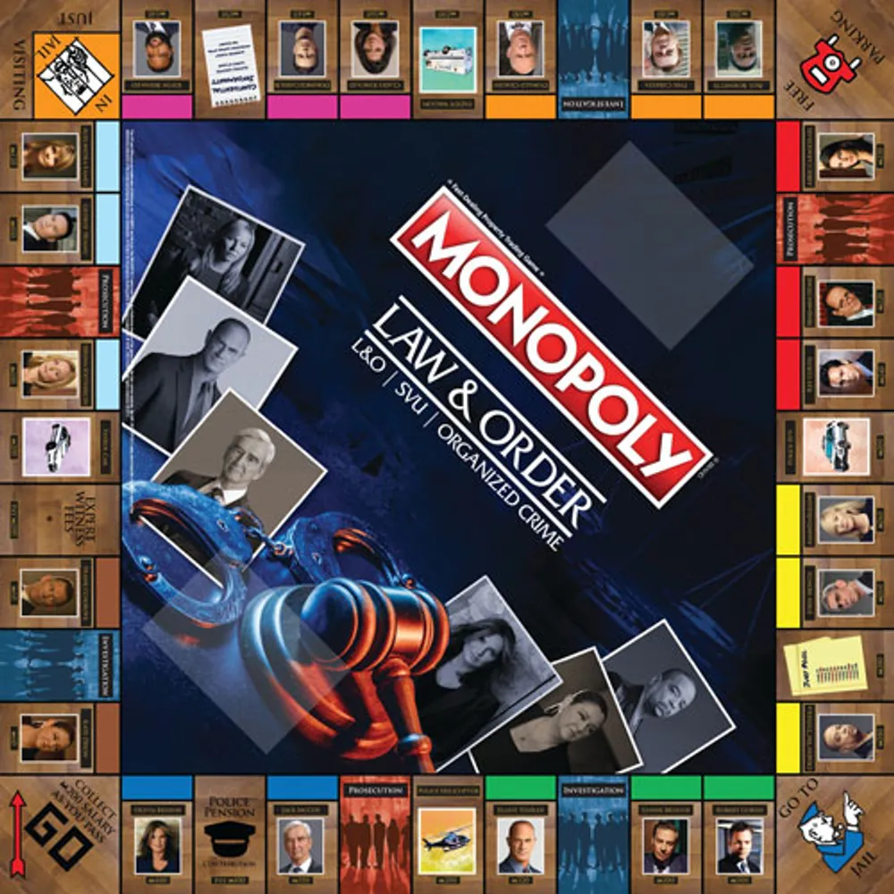 Monopoly: Law & Order Board Game - English