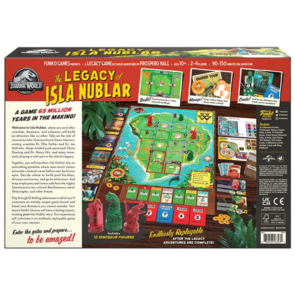 Jurassic World: The Legacy Of Isla Nublar Board Game - English