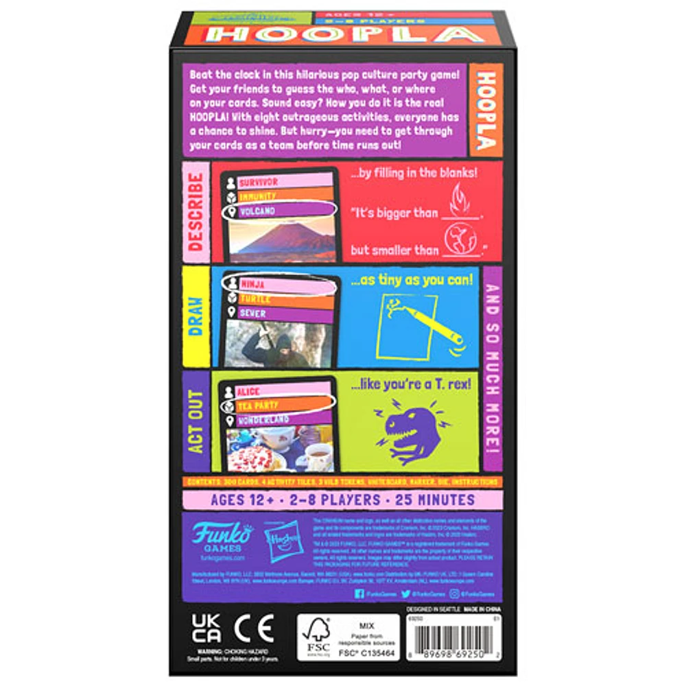 Jeu de cartes Cranium Hoopla - Anglais