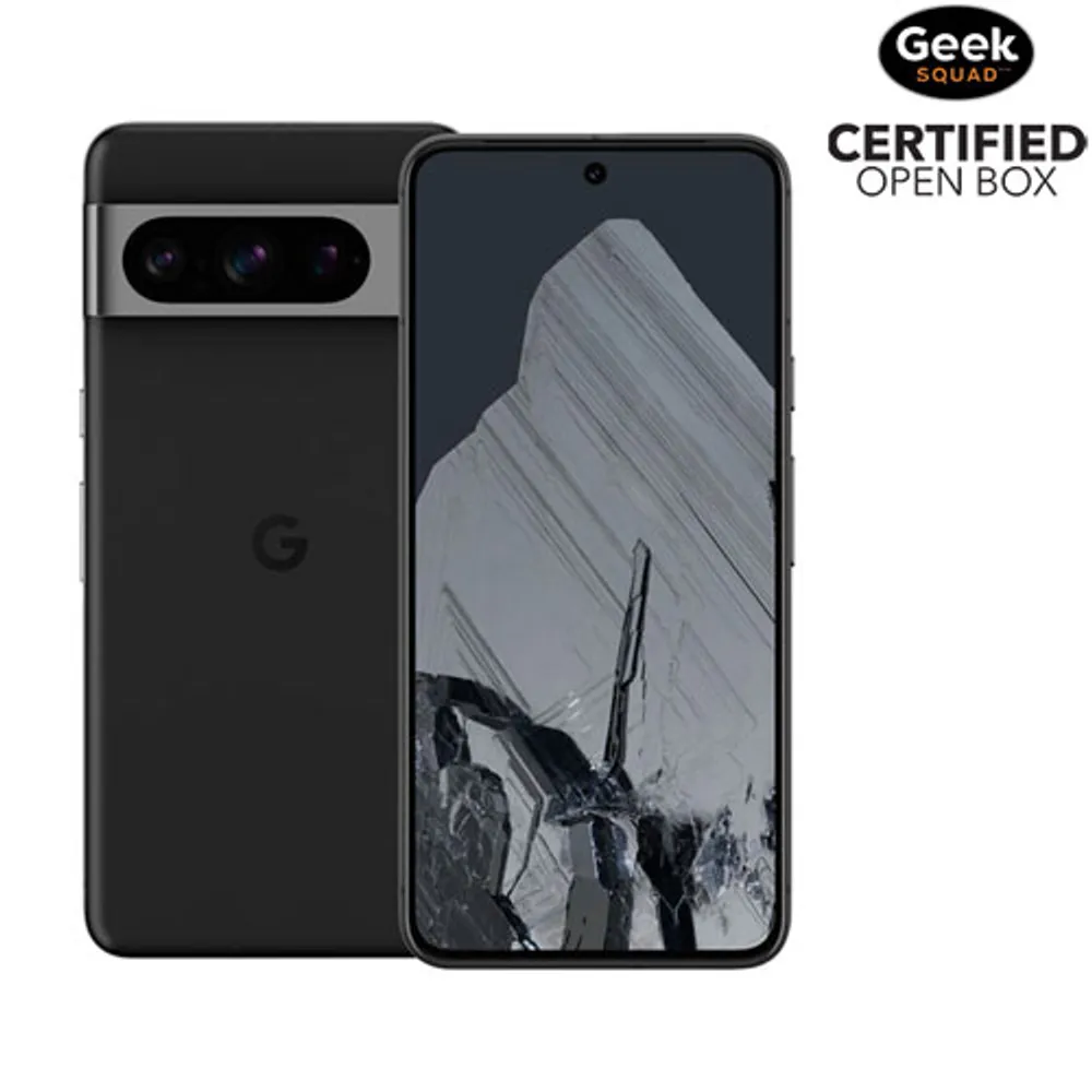 Boîte ouverte - Pixel 8 de 128 Go de Google - Obsidien - Déverrouillé