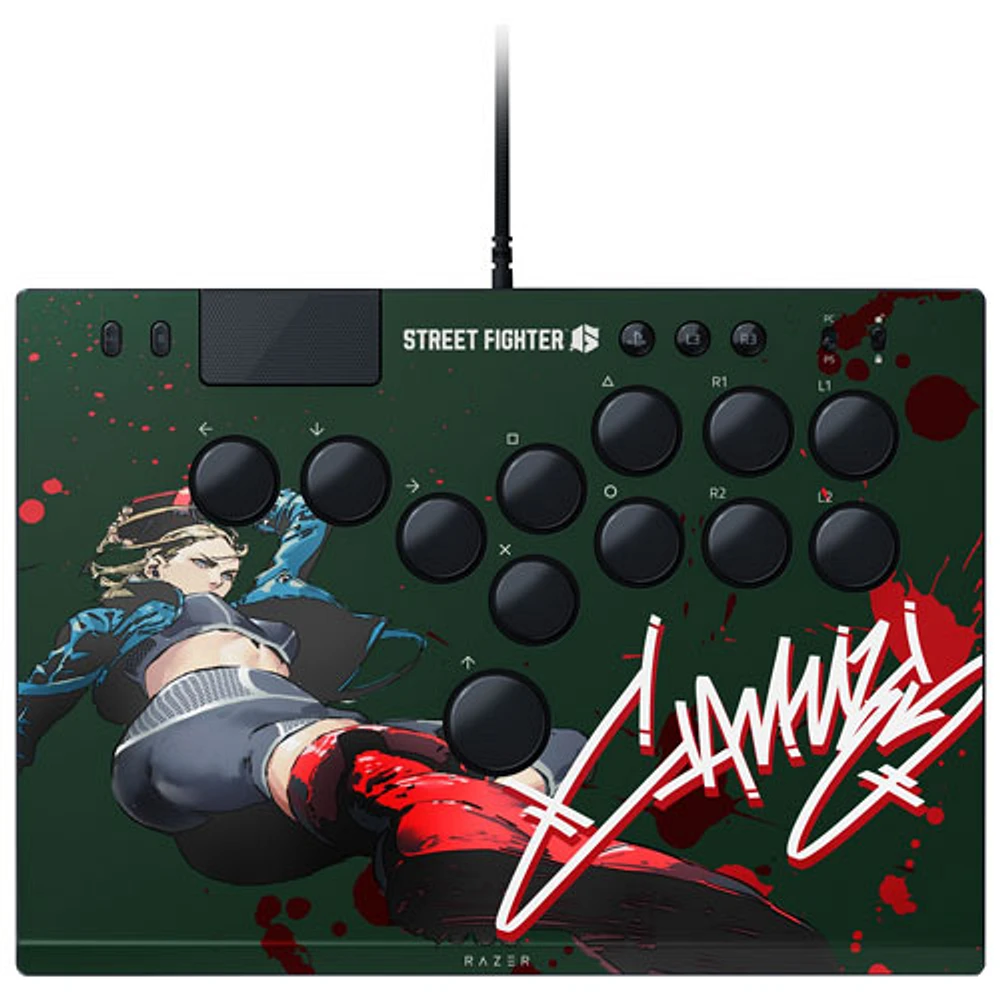 Razer Kitsune Street Fighter 6 Cammy Edition All-Button Optical Wired Gamepad for PS5 and PC