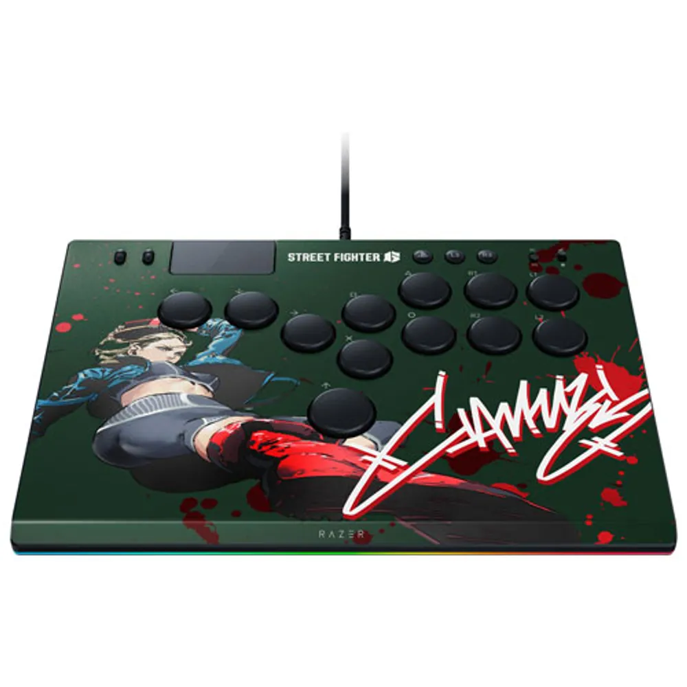 Razer Kitsune Street Fighter 6 Cammy Edition All-Button Optical Wired Gamepad for PS5 and PC