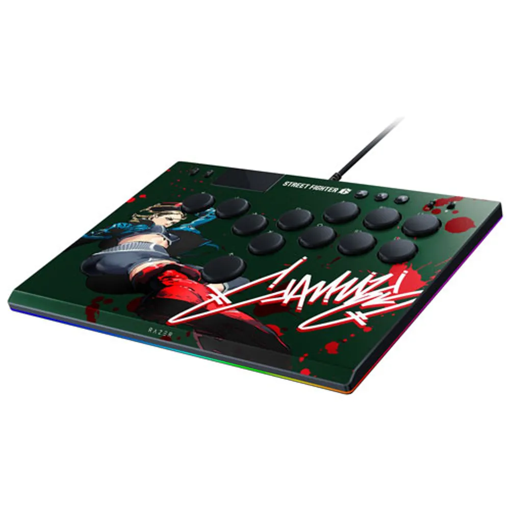 Razer Kitsune Street Fighter 6 Cammy Edition All-Button Optical Wired Gamepad for PS5 and PC