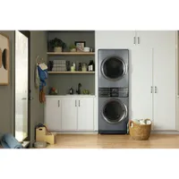 Electrolux 5.2 Cu. Ft. Electric Washer & 8 Cu. Ft. Dryer Laundry Centre (ELTE760CAT) - Titanium