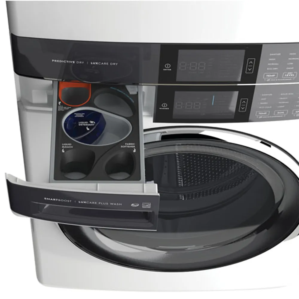 Electrolux 5.2 Cu. Ft. Front Load Electric Washer & Dryer Laundry Centre (ELTE760CAW) - White