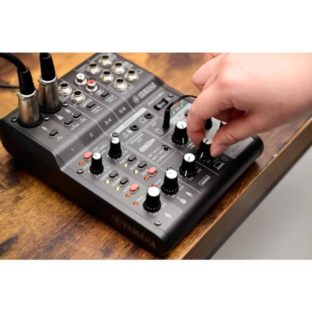 AG06MK2 BLACK 6-CHANNEL LIVE STREAMING MIXER W/ USB AUDIO