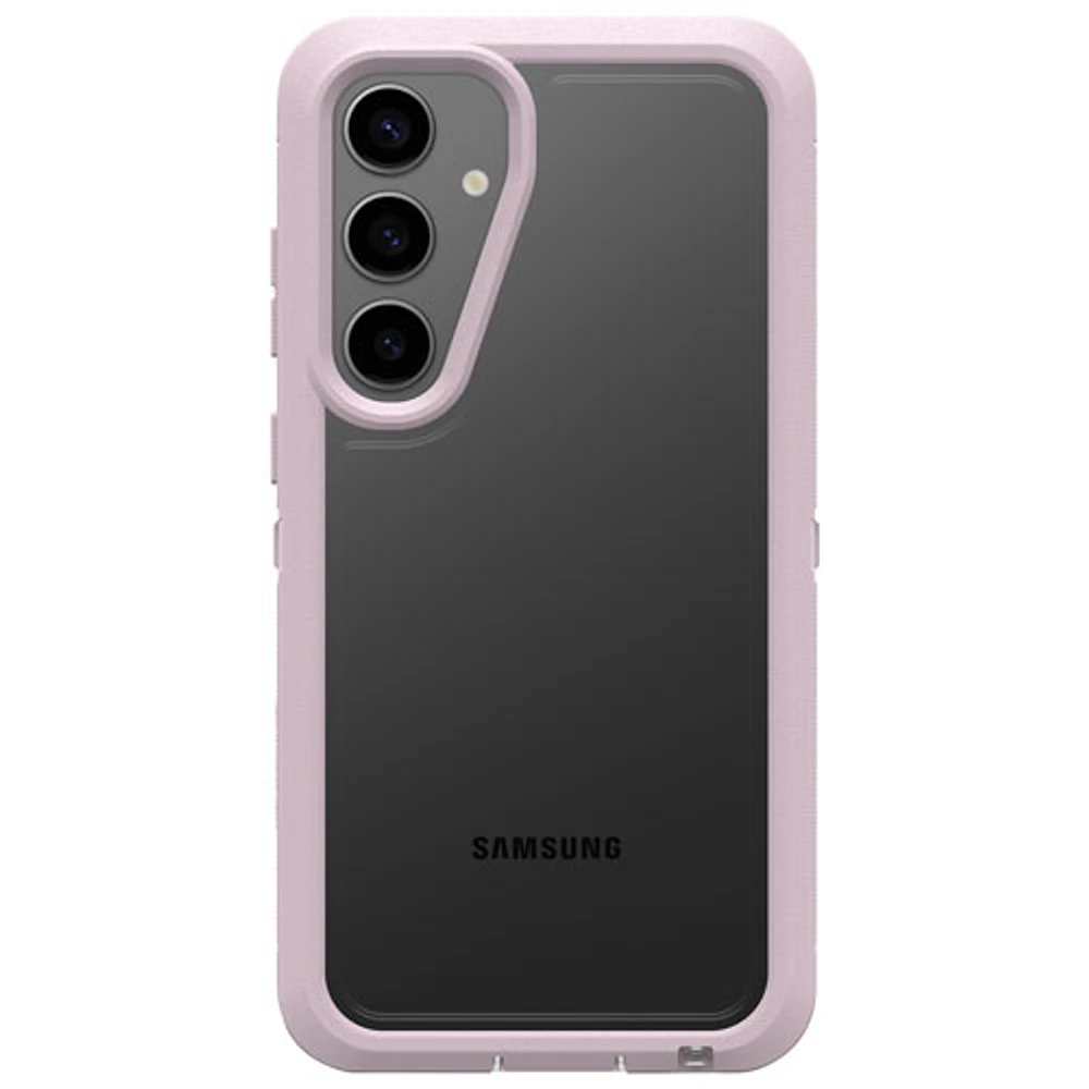 Étui rigide ajusté Defender XT d'OtterBox pour Galaxy S24+ (Plus) - Rose/Transparent