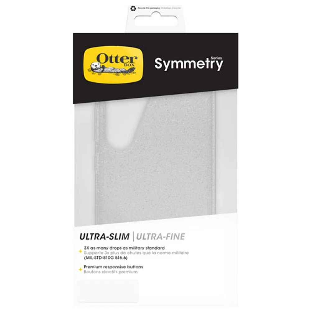 OtterBox Symmetry Fitted Hard Shell Case for Galaxy S24 - Silver Glitter