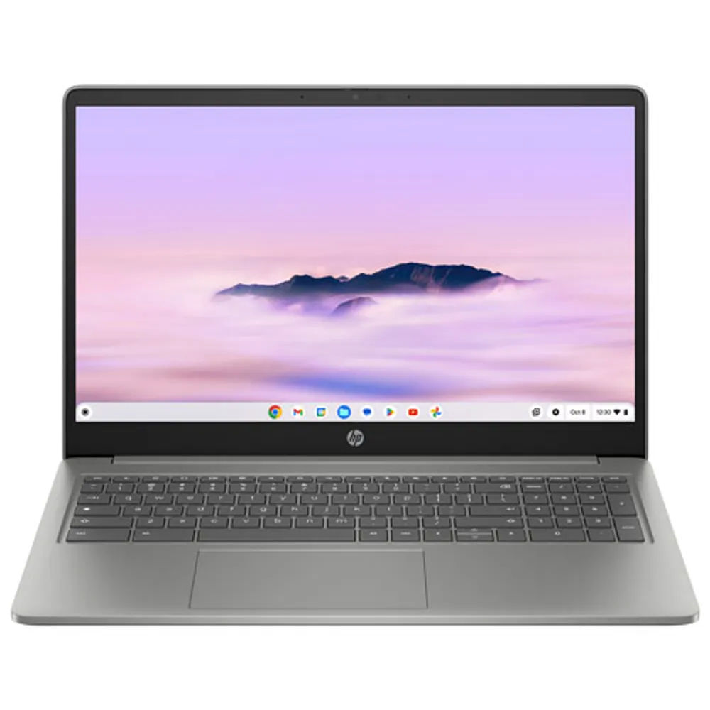 HP Chromebook Plus 15" Laptop - Mineral Silver (Intel Core i3-N305/128GB/8GB RAM/Chrome OS)