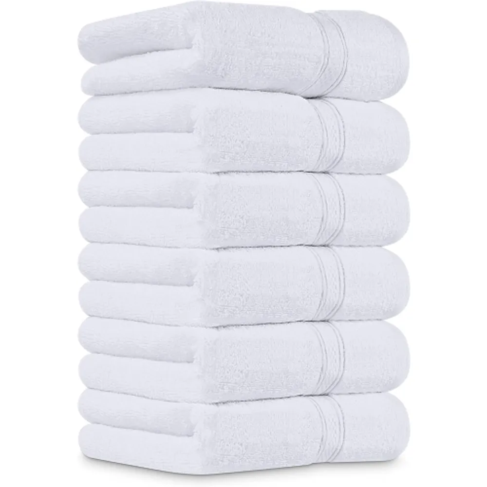 6 Pack Premium Large Hand Towels 600 GSM Cotton 16 x 28 Inches Utopia Towels