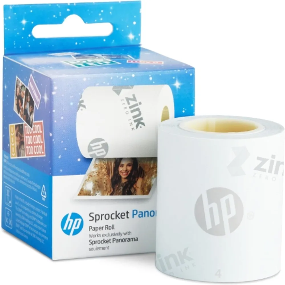 HP Sprocket Portable 2x3 Instant Photo Printer (Luna Pearl) Zink Paper  Bundle