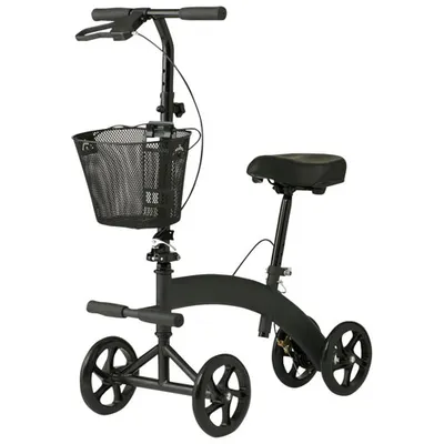 Medline 4-Wheeled Scooter Knee Walker - Black