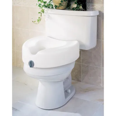Medline Raised Toilet Seat - White