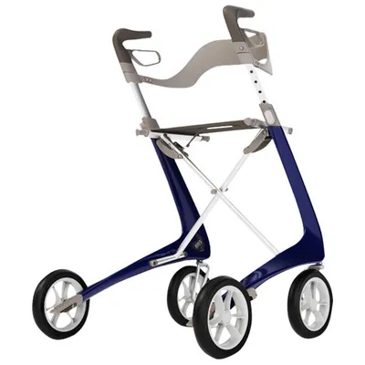 byACRE Carbon Ultralight Regular Rollator Walker - Blue