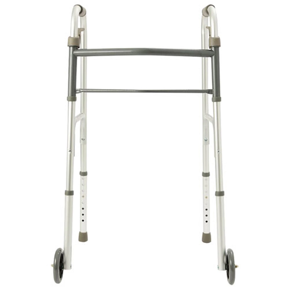 Medline Folding Paddle Walker - Silver