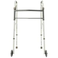 Medline Folding Paddle Walker - Silver