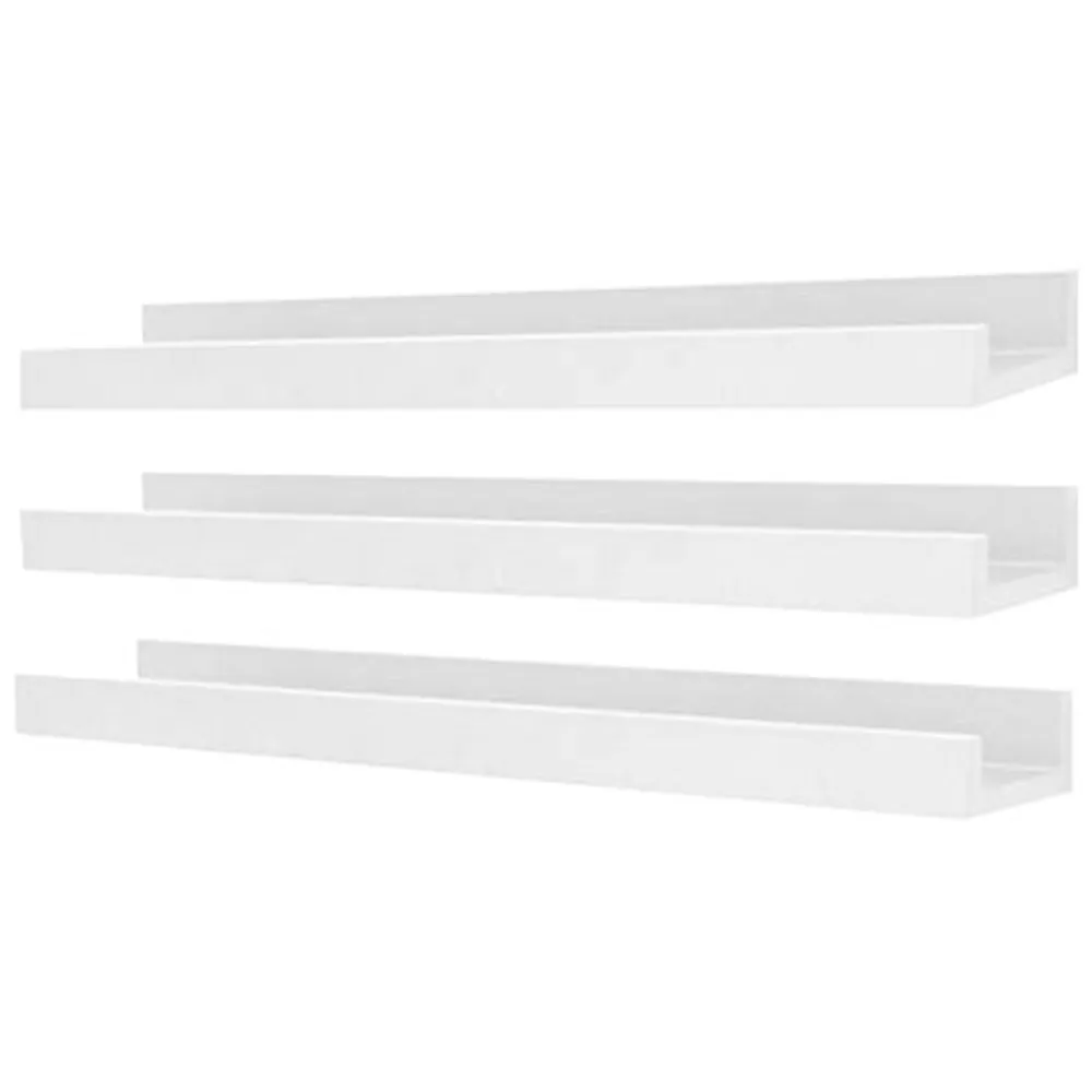 Kiera Grace 3-Piece Floating Wall Shelf - White