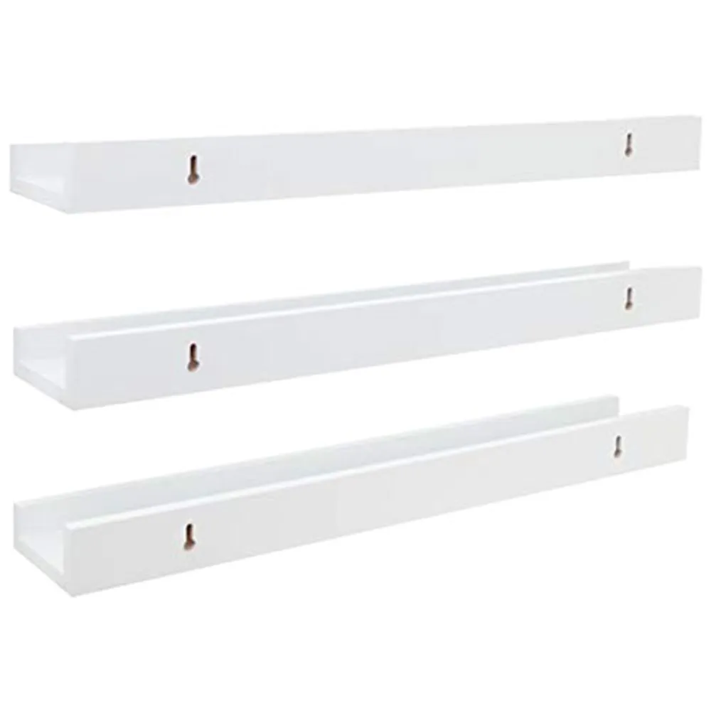 Kiera Grace 3-Piece Floating Wall Shelf - White