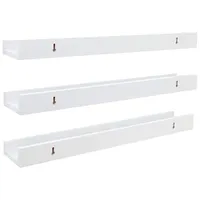 Kiera Grace 3-Piece Floating Wall Shelf - White