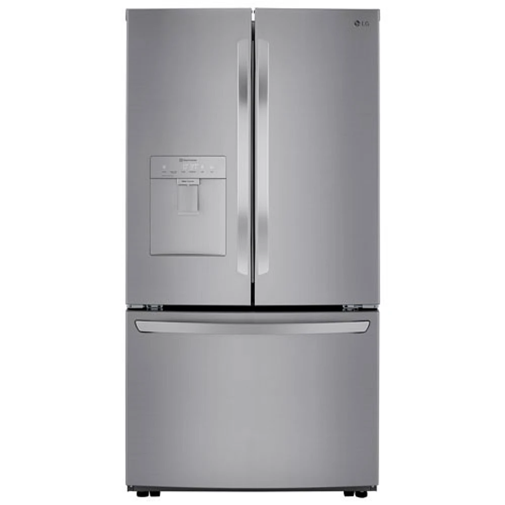 Open Box - LG 36" 29 Cu. Ft. French Door Refrigerator (LRFWS2906V) - Platinum Silver Steel - Perfect Condition