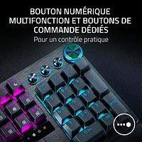 Clavier de jeu optique mécanique rétroéclairé pleine grandeur Huntsman V3 Pro de Razer