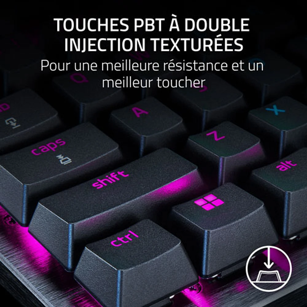 Clavier de jeu optique mécanique rétroéclairé sans pavé numérique Huntsman V3 Pro de Razer