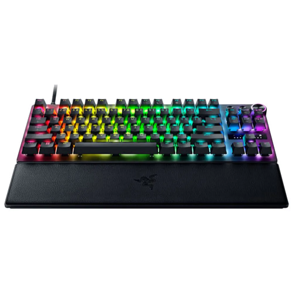 Clavier de jeu optique mécanique rétroéclairé sans pavé numérique Huntsman V3 Pro de Razer