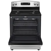 GE 30" 5.0 Cu. Ft. Freestanding Electric Coil Top Range (JCBS350SVSS) - Stainless Steel