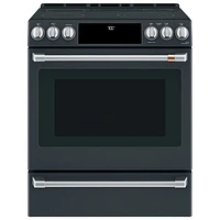 Cafe 30" 5.7 Cu Ft True Convection 5-Element Slide-In Electric Air Fry Range (CCES700P3MD1) -Matte Black