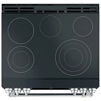 Cafe 30" 5.7 Cu Ft True Convection 5-Element Slide-In Electric Air Fry Range (CCES700P3MD1) -Matte Black