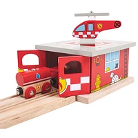 Bigjigs Toys Fire Station Shed