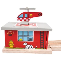 Bigjigs Toys Fire Station Shed